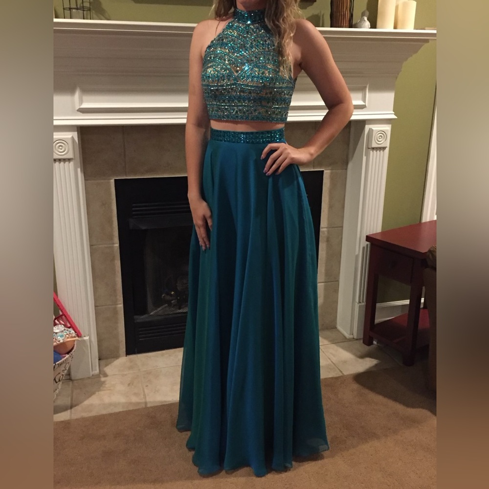Sherri Hill two piece formal.
